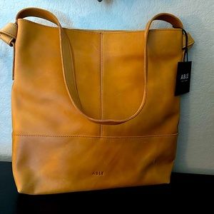 ABLE Rachel Shoulder Tote in Cognac - NEW